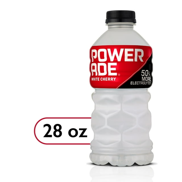 POWERADE Electrolyte Enhanced White Cherry Sport Drink, 28 fl oz