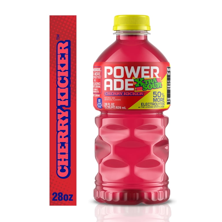 POWERADE XTRA SOUR Cherry Kicker Electrolyte Sports Drink, 28 fl