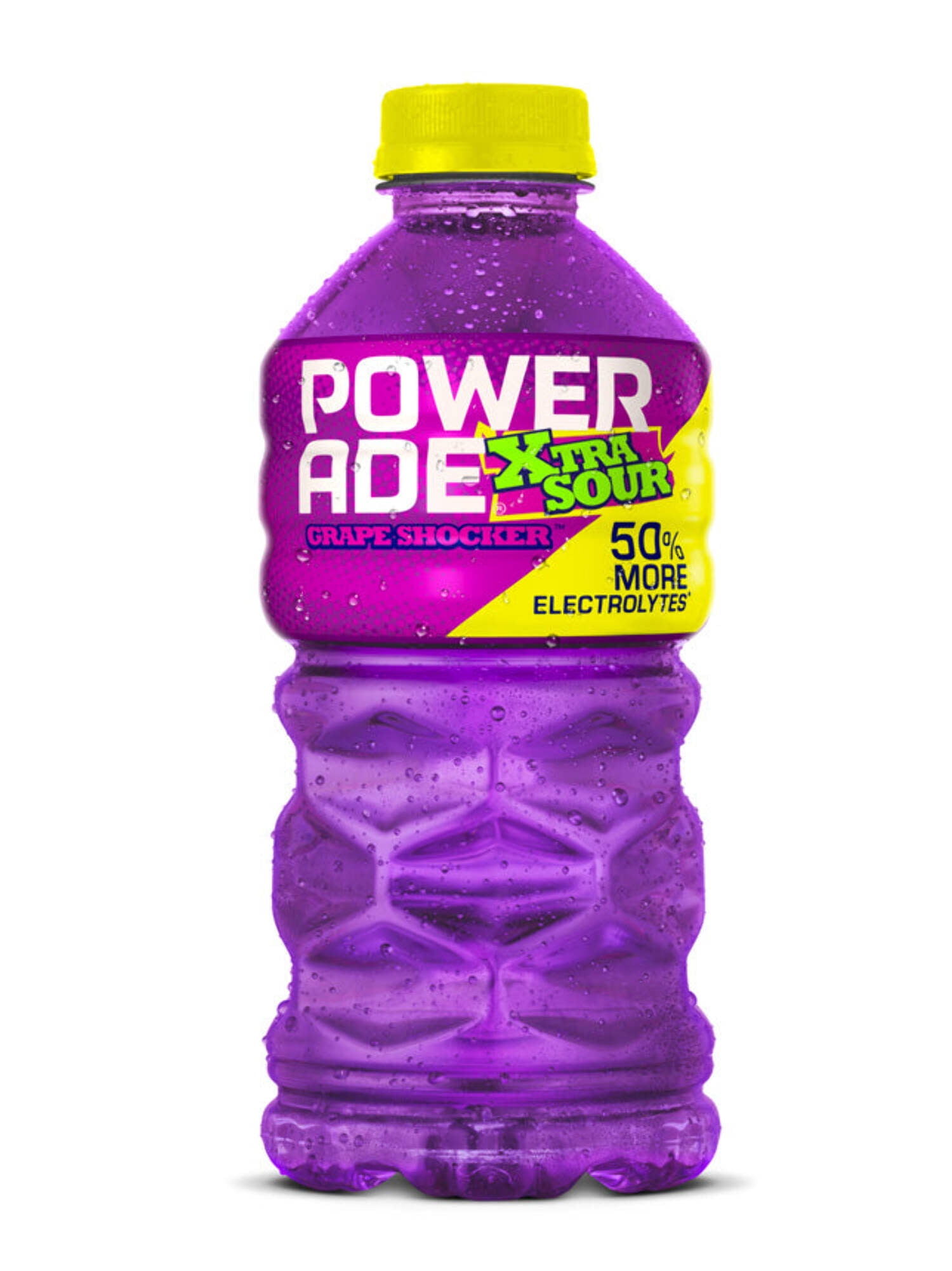 POWERADE XTRA SOUR Grape Shocker Electrolyte Sports Drink, 28 fl