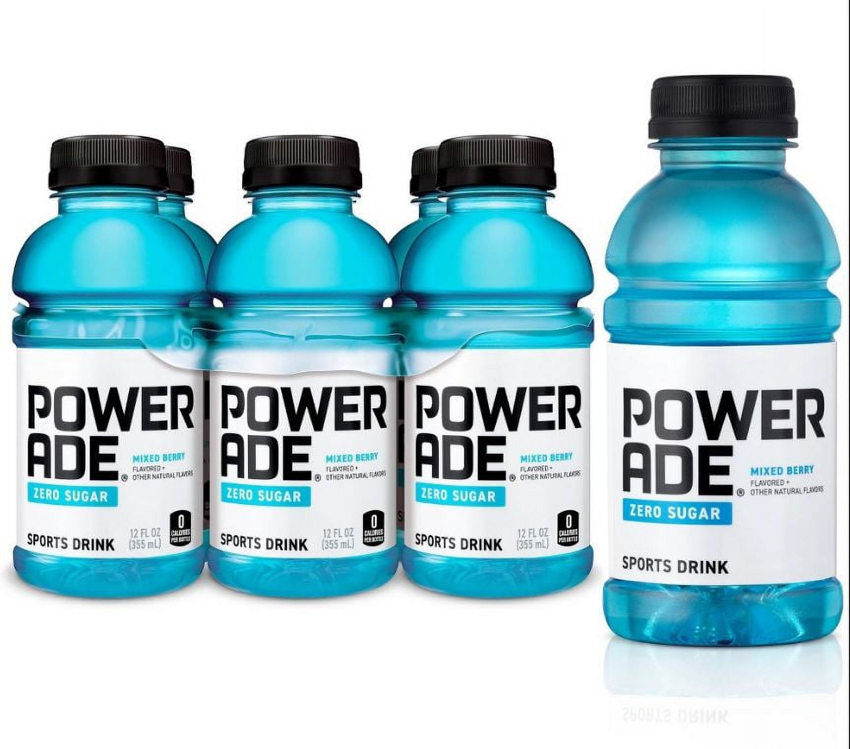 POWERADE ZERO SUGAR Mixed Berry, 12 FL OZ ( Pack Of 12.)
