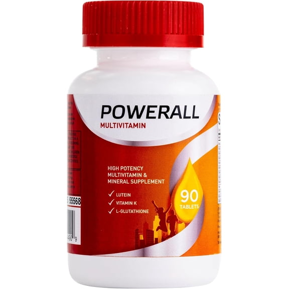 PowerAll Multivitamin - Lutein, Vitamin K & Iron for Vision, Immunity & Bone Health 90 Count