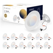 POWERASIA 6" LED Retrofit Recessed Lights 12 Count