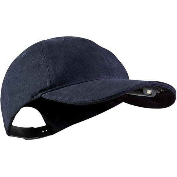 POWERCAP LED Hat Light - USB Rechargeable Baseball Cap with Bright Built-In Headlamp - Waterproof LED Cap for Men, Dad, Husband - One Size