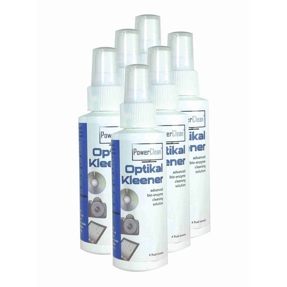 POWERCLEAN - Optikal Kleener - Pure  Natural Screen/Lens Cleaning Fluid, 4 ounce - 6 Pack