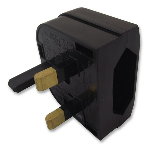 POWERCONNECTIONS - Euro 2 Pin to UK 3 Pin Converter Plug - Quick Fit