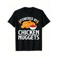 thumbnail image 1 of POWERED BY CHICKEN NUGGETS Chicken Nuggets Sauce Lightning Power Funny Sayings Boy's T-Shirt, Youth Tees Short Sleeve Comfy Tee Tops, Outdoor Sports Clothing, 1 of 5