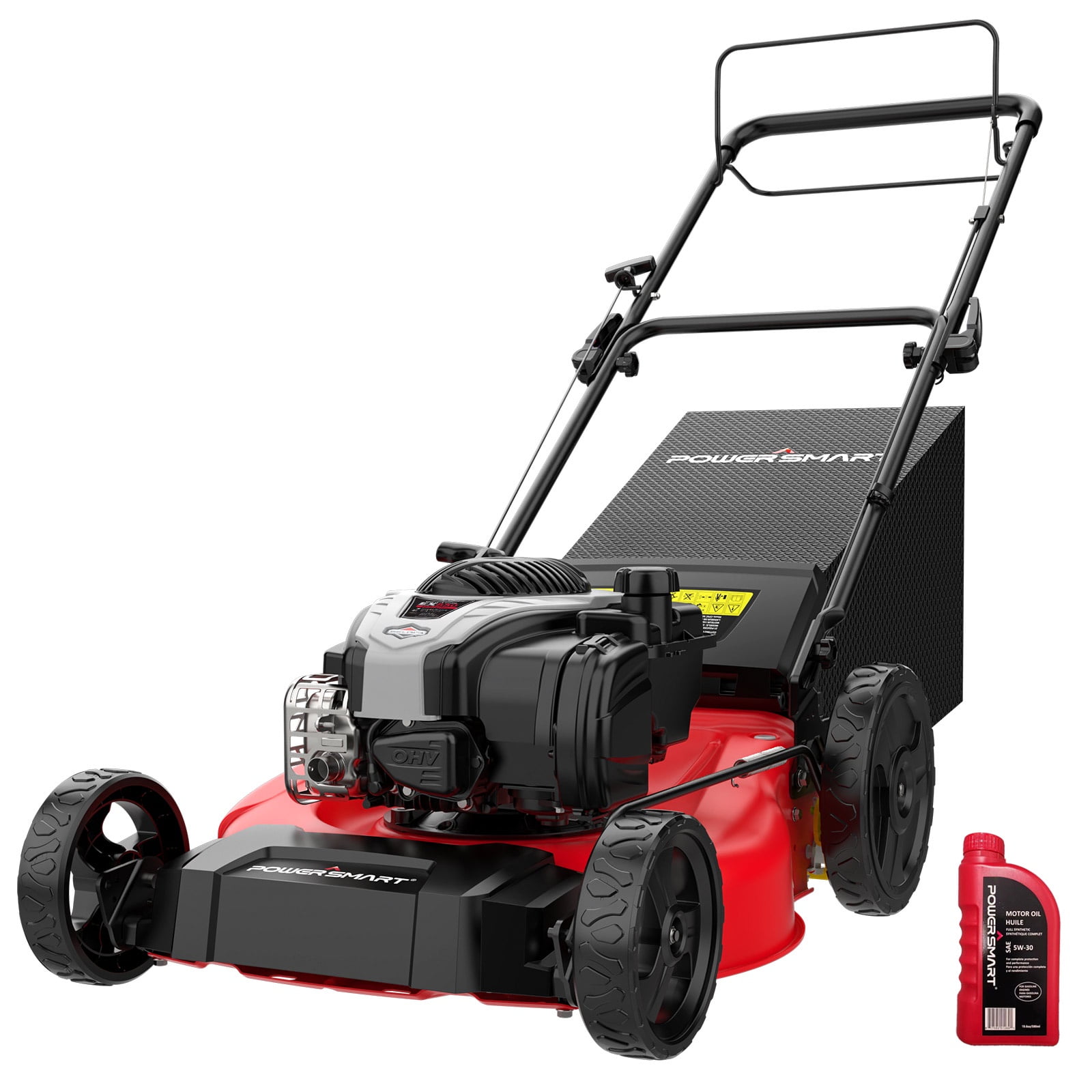 PowerSmart 21 in. Gas Self Propelled 140cc 120 Volts Lawn Mower B8721S2 Walmart