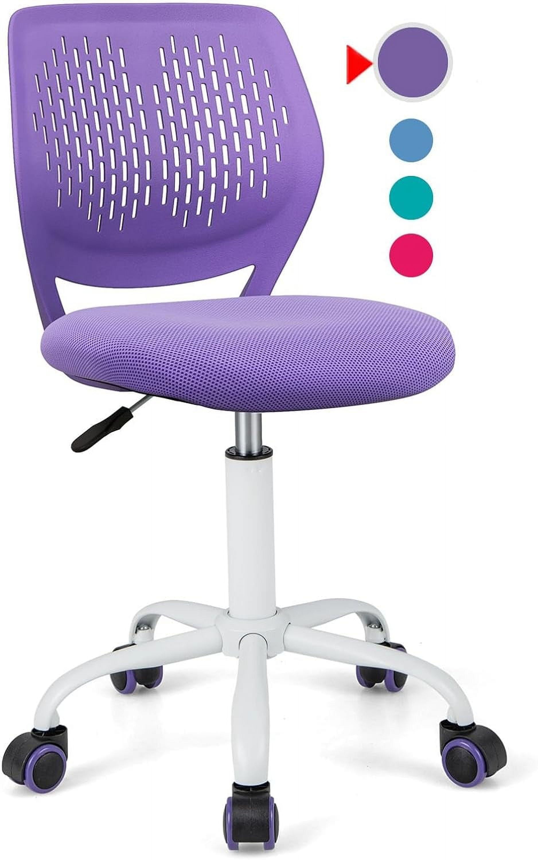 POWERSTONE Home Desk Chair Cute Office Chair Small Adjustable Swivel ...
