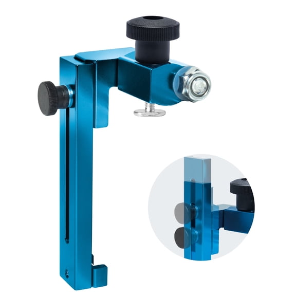POWERTEC 1" to 3-1/2" Adjustable Flip Stop, Patent Pending Curved-Based T Track Stop for Miter Saw, Table Saw, Drill Press, Router Table, Miter Gauge, T Track Accessories for Woodworking (72043N)