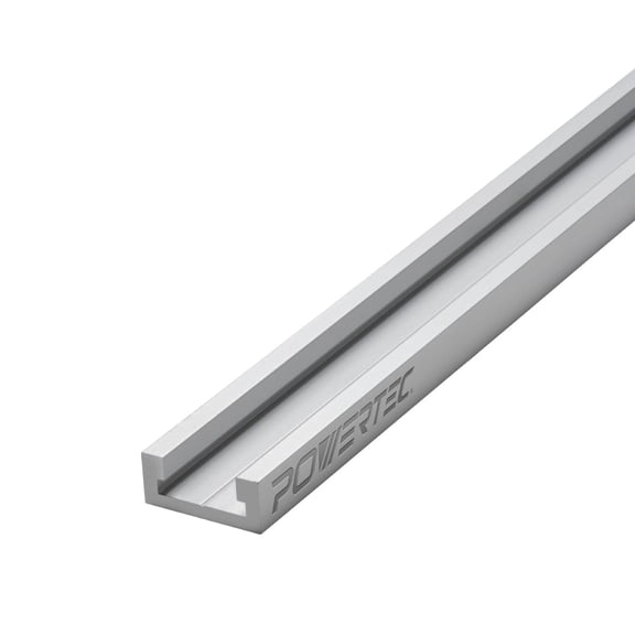POWERTEC 1PK 48" Miter T Track for Router Table, Works With Table Saw Sled, Miter Gauge, Featherboard, Miter Bar, and other T Track Accessories for woodworking (71167)