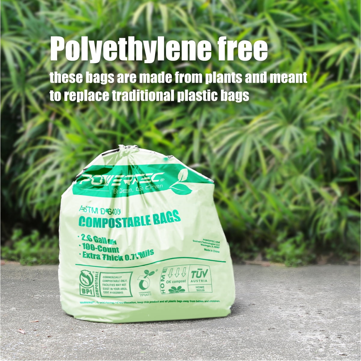 https://i5.walmartimages.com/seo/POWERTEC-100-Count-2-6-Gallon-Small-Unscented-Compostable-Trash-Bags-9-84-Liter-Extra-Thick-0-71-Mil-Kitchen-Food-Waste-Disposal-Biodegradable-651001_1e24b287-d66f-42d1-b1a8-b0beb9925524.9a7bc641f52a8a15ca946c37a7adf649.jpeg