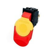 POWERTEC 110/220V Dual Voltage Safety Paddle Switch, 1HP Smart Switch w/ Removable Locking Key Fits Table Saw, Drill Press, and Disc Sanders, Power Tool Safe Guard 71390