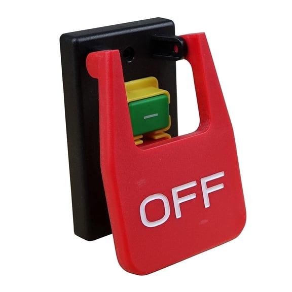 POWERTEC 120V Magnetic Paddle Switch, 1/2 HP, fits Table Saw, Router Table, Drill Press, Bench Saw, Band Saw , 71054