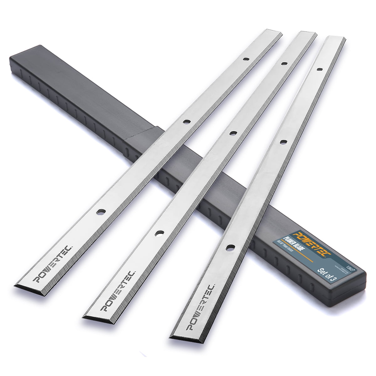 POWERTEC 12827 13" HSS Planer Blades Replacement for Delta 22591 22590 Set of 3