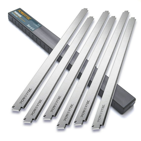 POWERTEC 13 Inch Planer Blades for Ridgid TP1300, TP13001, TP13002 Planer, Replacement for AC8630 Planer Knives, Set of 6 (12807-P3)