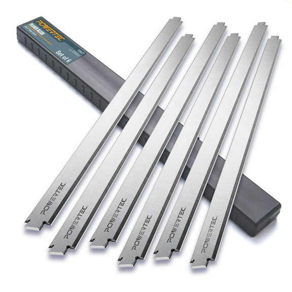 POWERTEC 13 Inch Planer Blades for Ridgid TP1300, TP13001, TP13002 Planer, Replacement for AC8630 Planer Knives, Set of 6 (12807-P3)