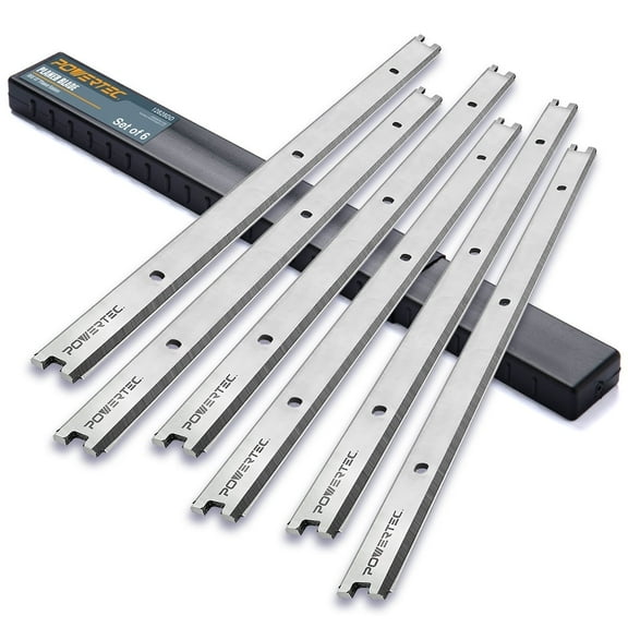 POWERTEC 13 Inch Planer Blades for Ridgid R4330, TP1300LS Planer, Replacement for AC20502 Planer Knives, Set of 6 (12828DD)