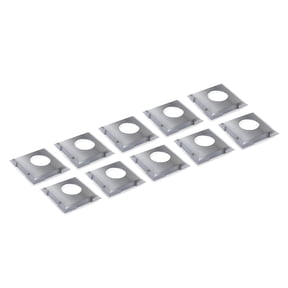 POWERTEC 14.3mm Carbide Inserts Cutter Knives for Spiral & Helical Cutterheads - Fits WEN PL1326, JT630H & Rikon 25-130H, Tungsten Carbide Replacement Blades for Planer and Jointer (14301N)