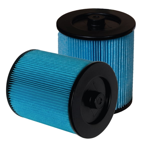 POWERTEC 17912 Cartridge Filters for Craftsman 2PK, Fits Craftsman 17816, 17907 Most 5 Gallon and Above Wet/Dry Vacs from 1988 onwards, Craftsman Material Vac Replacement Filters (75091N)