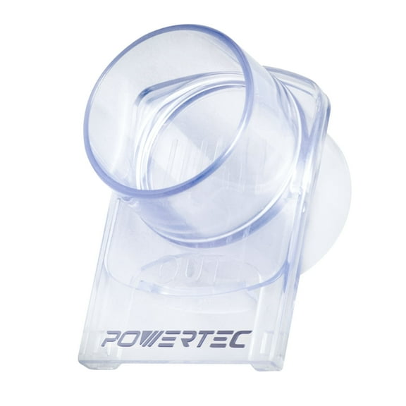 POWERTEC 1PK 2-1/2" Blast Gate, Clog Resistant & Anti Gap Tapered ABS Plastic Fitting for Dust Collector, Dust Collection Fittings, Dust Collection Hose, Shop Vac, Hose Clamp, 70372