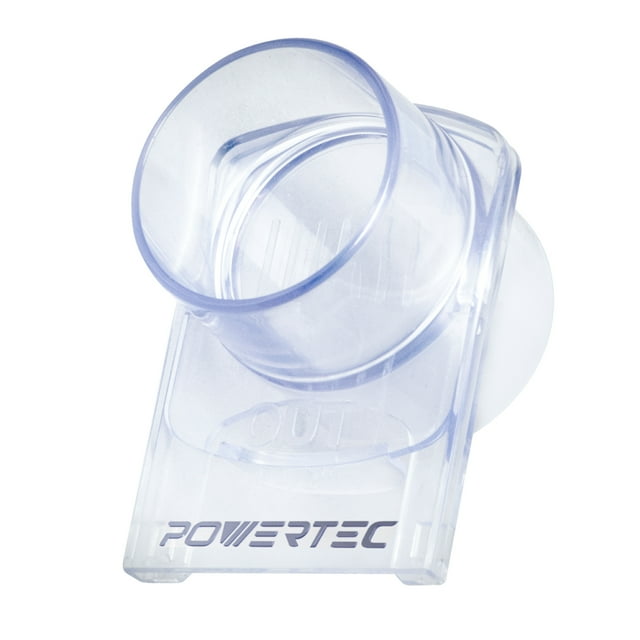 POWERTEC 21/2" Blast Gate, Clog Resistant & Anti Gap Tapered ABS