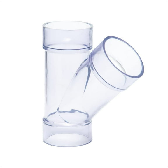 POWERTEC 2-1/2 Inch ID Y Fitting for 2 1/2 Inch OD Dust Collection Pipes, Adapters and Fittings, Dust Collection Fittings for Dust Collector Accessories (70303)