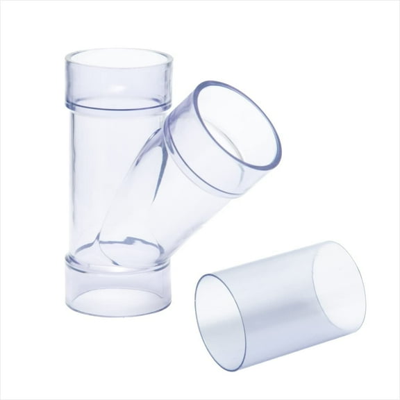 POWERTEC 2-1/2 Inch ID Y Fitting for 2-1/2 Inch OD Dust Collection Pipes, Adapters and Fittings with Splice for 2 1/2 Inch ID Dust Collection Hose Connector, 70320