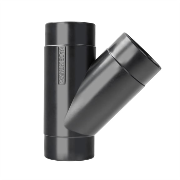POWERTEC 2-1/2 Inch Y Fitting for 4 Inch Dust Collection Hose, 2 1/2 Inch Dust Collection Hose Connector Fittings for Dust Collection System (70179)