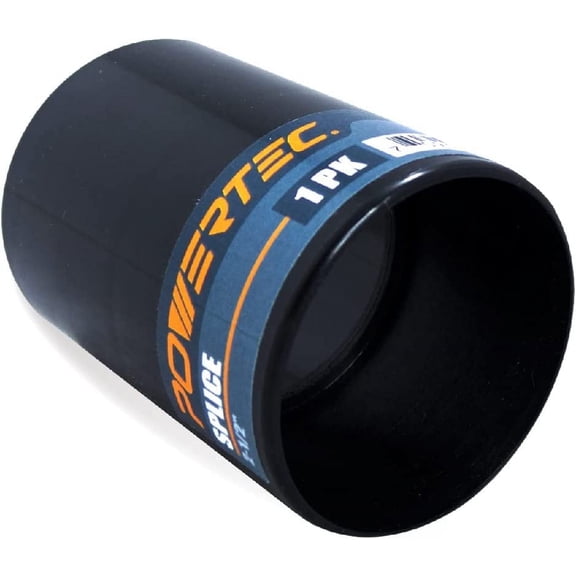 POWERTEC 2-1/4" Adapter Union & 2-1/2" Hose Splice, Black, 70181