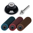 thumbnail image 1 of POWERTEC 2" Sanding Discs Set for Die Grinders & Drills, 46pc Set – Includes 60/80/180 Grit Quick-Change Discs, 1/4" Shank Holder & Surface Conditioning Pads, Aluminum Oxide Non-Woven Nylon (11400N), 1 of 7