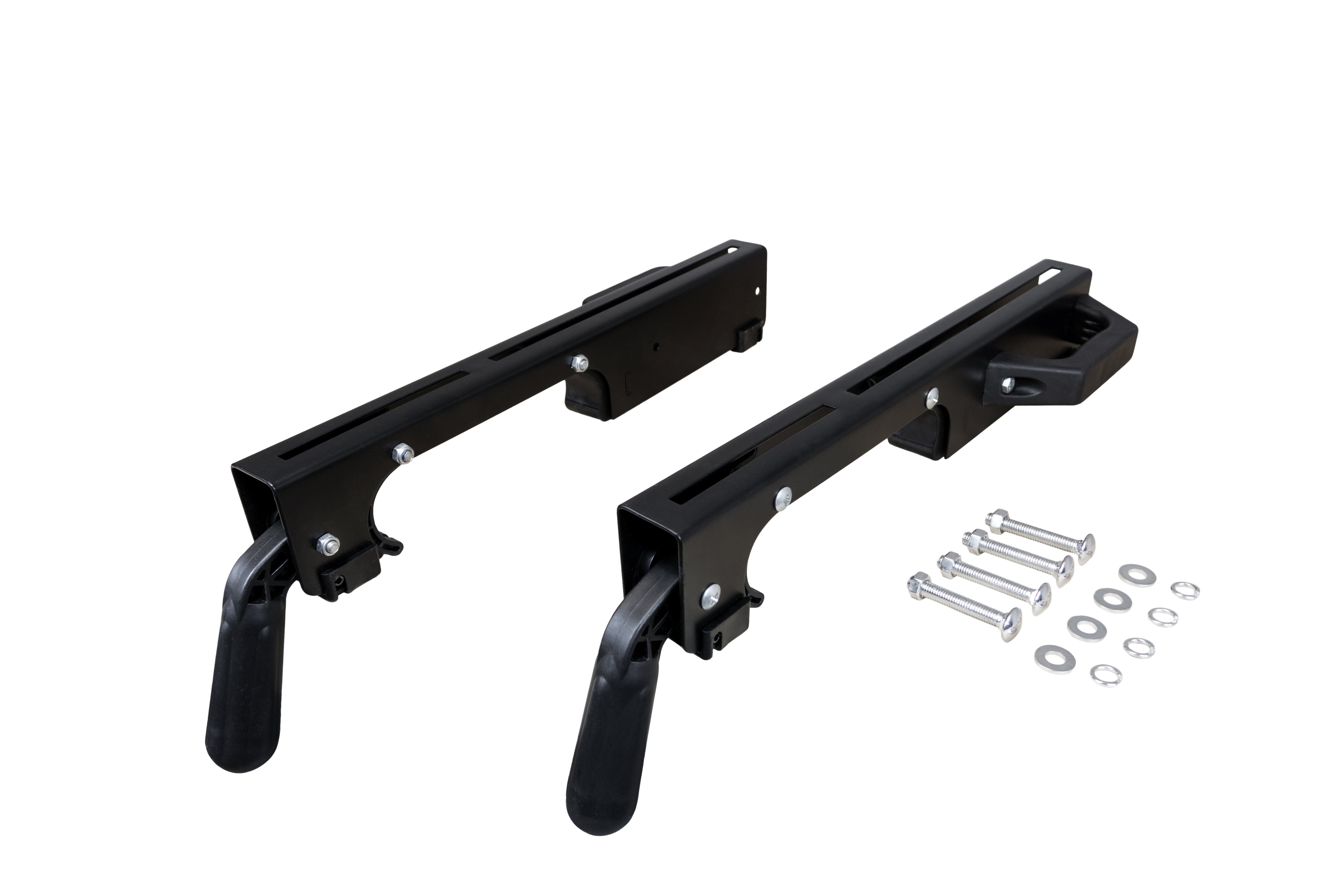 POWERTEC 2 Set Miter Saw Stand Mounting Brackets,, Fits Ryobi, Black