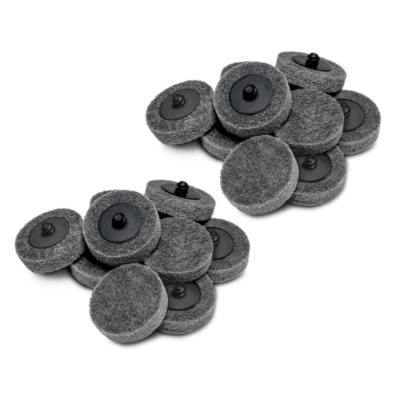 POWERTEC 2 inch 20pcs 240 Grit Sanding Discs for Die Grinder & Power Drill – Quick Change Type R Discs, Aluminum Oxide Non-Woven Nylon Surface Conditioning Pads (11406-P2N)