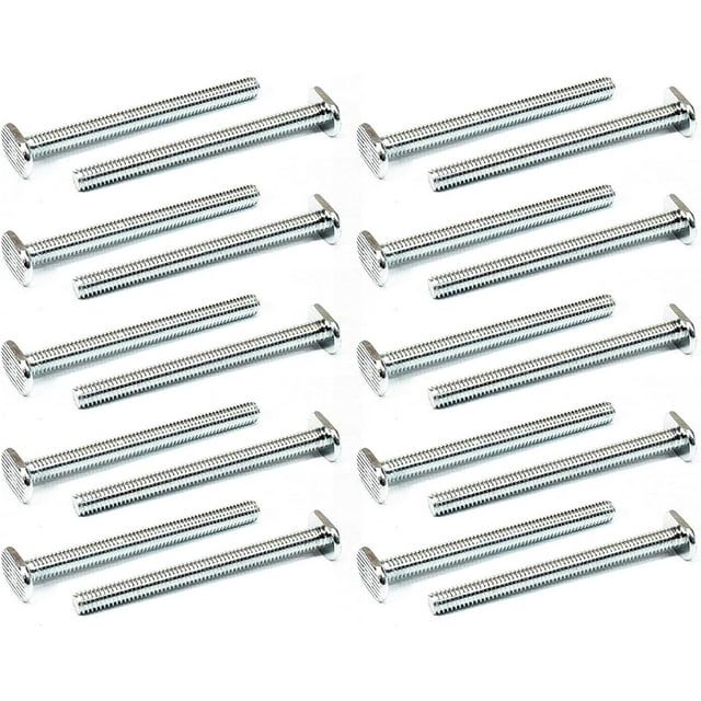 POWERTEC 20Pack TSlot Bolts 5/16"18 Thread Size TBolt 3.5 Inch Long