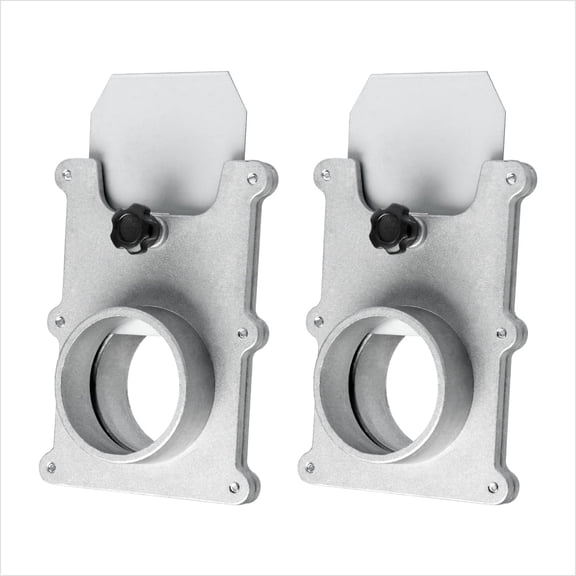 POWERTEC 2PK 2-1/2 inch Aluminum Blast Gate for Dust Collector, Dust Collection Fittings (70134-P2)