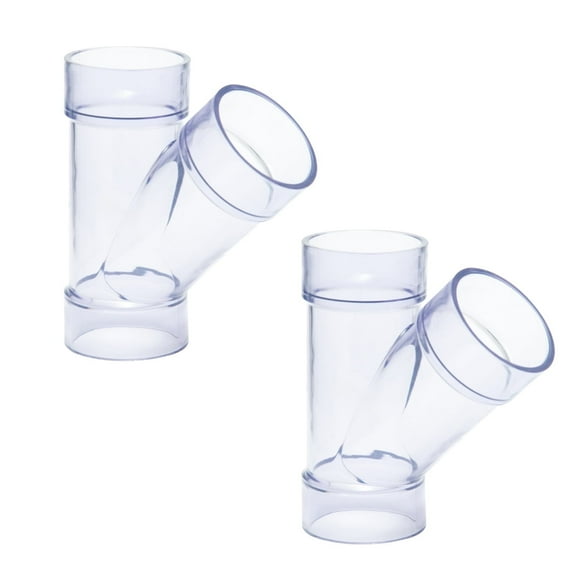 POWERTEC 2PK 2-1/2 Inch ID Y Fitting for 2 1/2 Inch OD Dust Collection Pipes, Adapters and Fittings, Dust Collection Fittings for Dust Collector Accessories  (70303-P2)