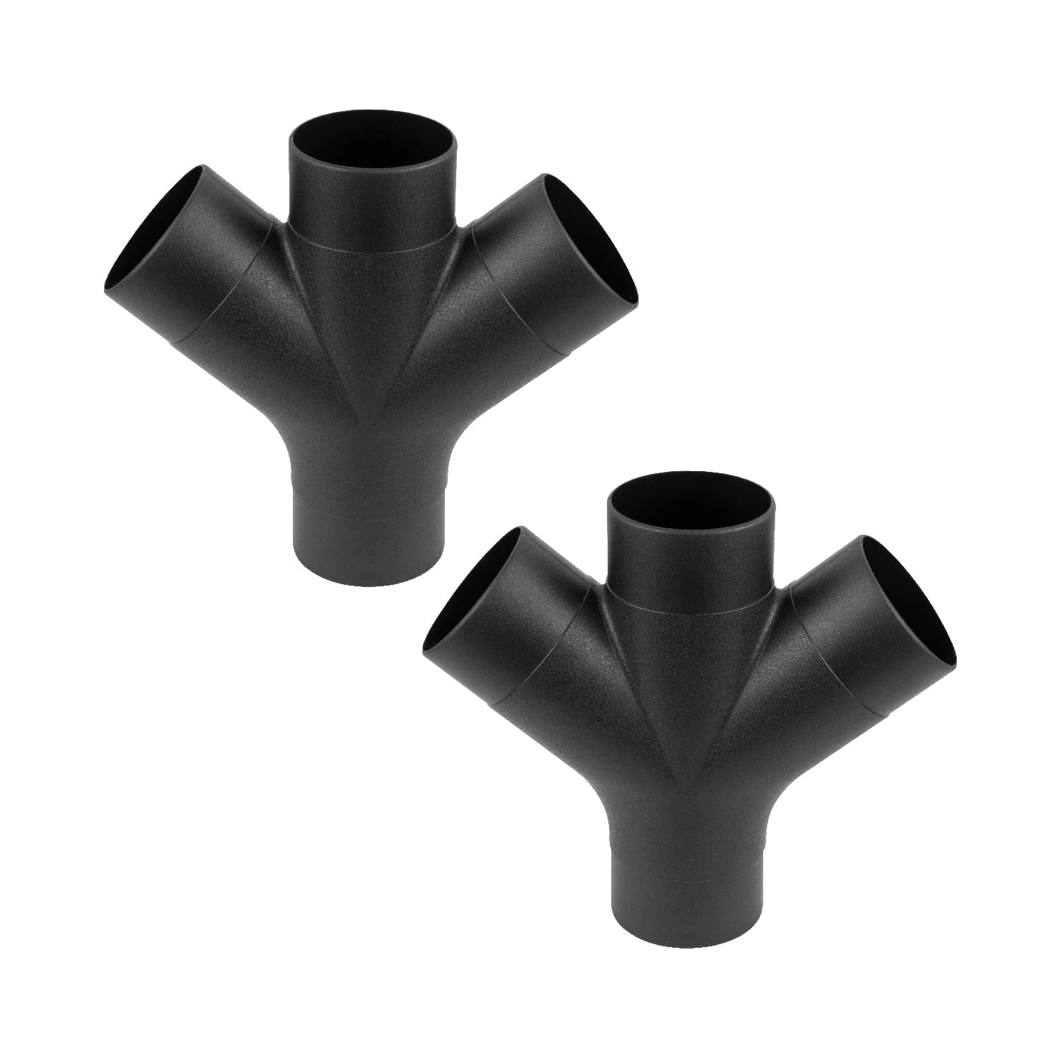Wire Way Dust POWERTEC 2PK 3-Way Dust Collection Fitting w/Y Shaped Design for 4 in ...