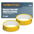 thumbnail image 1 of POWERTEC 2PK 4' Measure Tape with Adhesive Backing, Left to Right and Right to Left, 1 of Each, 72063, 1 of 7