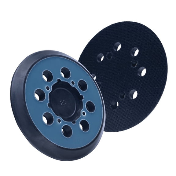 POWERTEC 2PK 5 inch 8 Holes Hook and Loop Sander Pad, 5 Inch Backing Plate Replacement for Dewalt DWE64233 & N329079, Compatible with DeWalt DWE6421 6421K DWE6423 6423K DCW210B, 46904N
