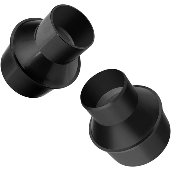 POWERTEC Dust Collection Reducer Fittings, 4" to 2-1/2" Hose & 4" Port to 2-1/2" Hose (70345)