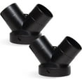 thumbnail image 1 of POWERTEC 2PK Dust Collector Y-Fitting | 6-Inch to 4-Inch Hose Reducer for Woodworking Dust Collection System (70189-P2), 1 of 6