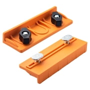 POWERTEC 2PK T-Track Long Stop Kit   Universal T-Track Stop Block Set for Woodworking, Sanding, Routing, and CNC Table Applications 72386N