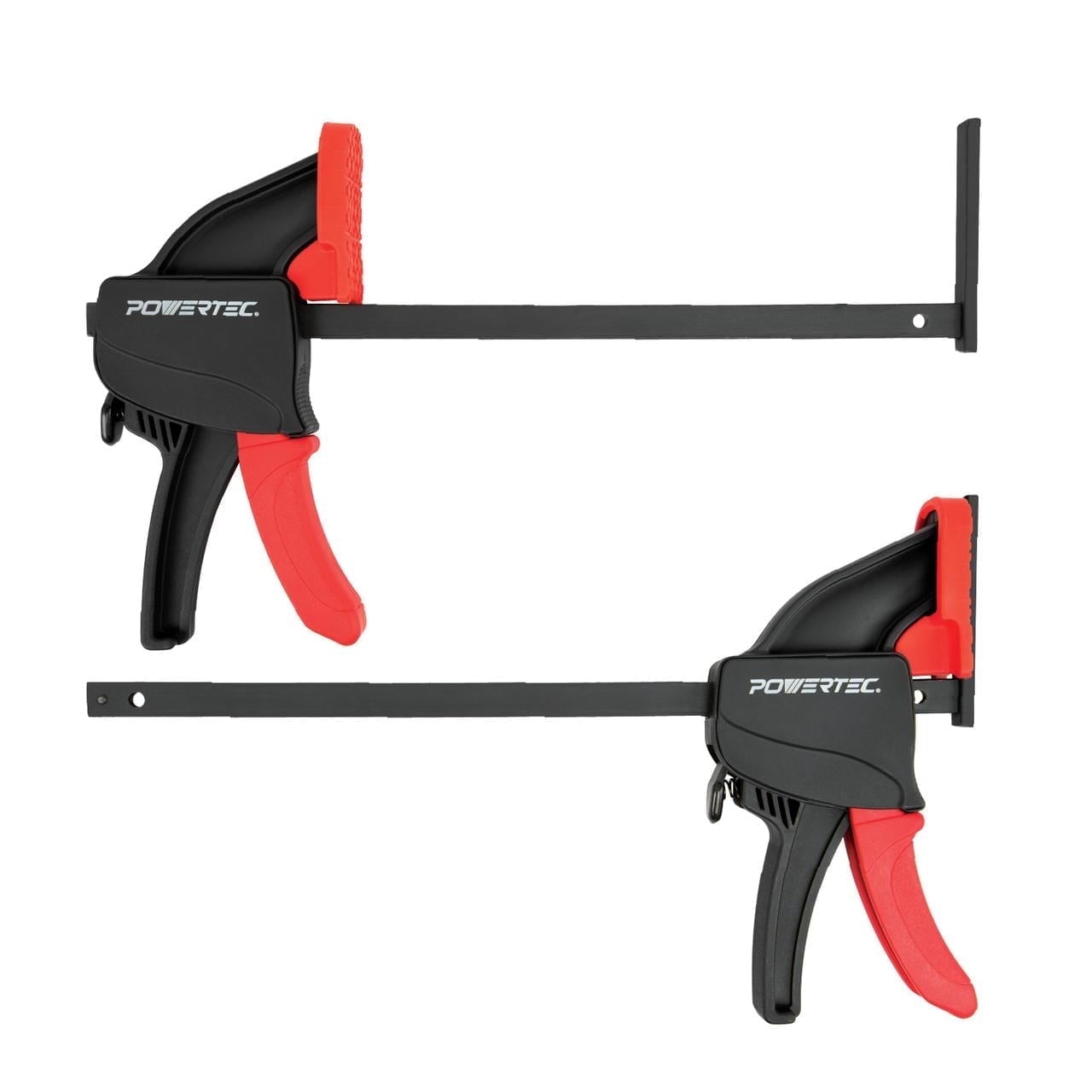 POWERTEC 2PK Tracksaw Track Guide Rail Clamp, 8-3/4 Inch Quick Release Clamps for Circular Saw Guide Rail System, Woodworking, 71423