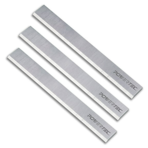 POWERTEC 3 Set 6-1/8 Inch Jointer Blades for Ridgid JP06000, JP06101, JP0610 Jointer, Replacement for AC8600, JE08008 Jointer Knives, 14802