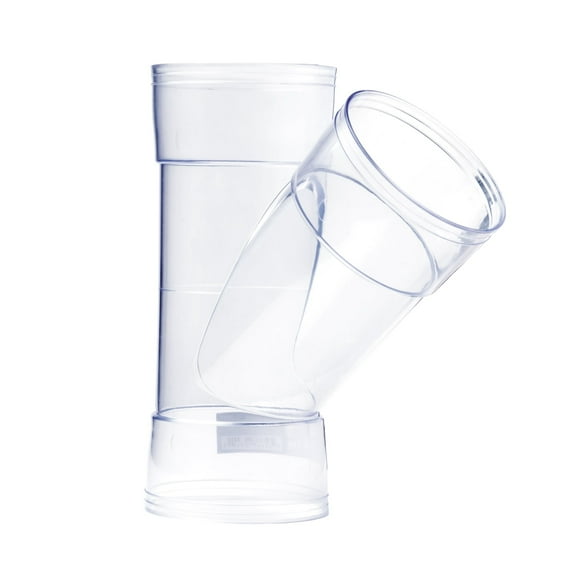 POWERTEC 4 Inch ID Y Fitting for 4 Inch OD Dust Collection Pipes, Adapters and Fittings (70367)