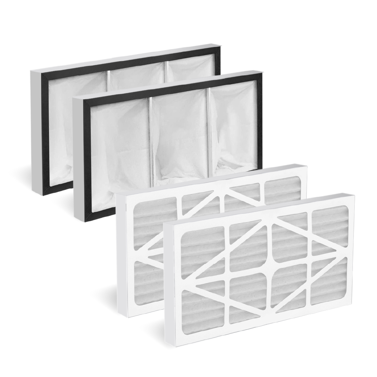 POWERTEC 4PC Set Inner & Outer Filters for POWERTEC AF1044, AF1045 and