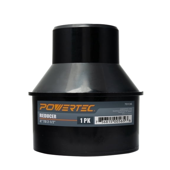 POWERTEC 4-inch Hose to 2-1/2-inch Hose Cone Reducer (70136)