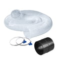 thumbnail image 1 of POWERTEC 4" x 10' Dust Collection Hose with 2PCS Key Hose Clamps and Dust Port Adapter for Table Saw, Band Saw, Planer, Jointer, Woodworking and Wood Shop Dust Collection System  (70415), 1 of 8