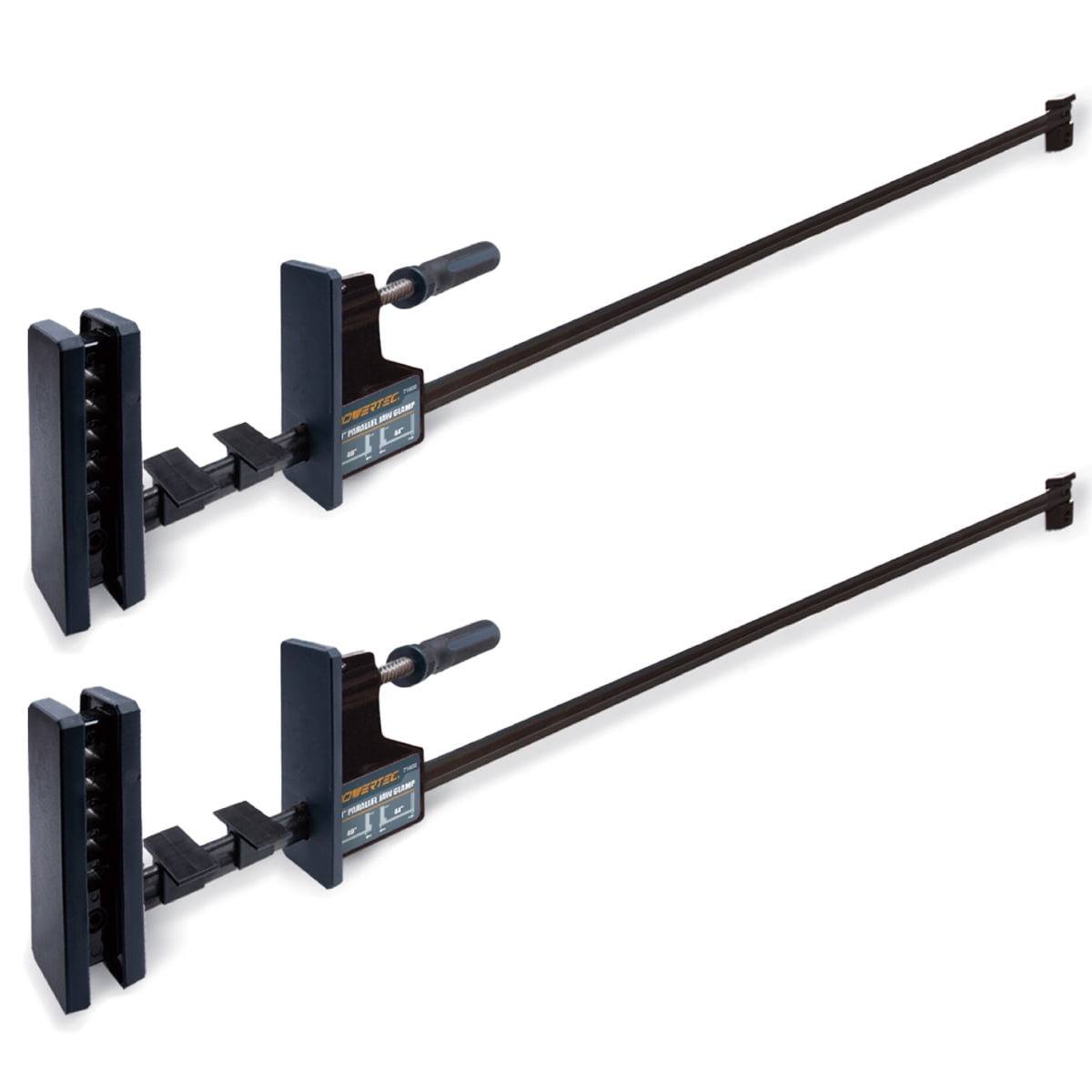 POWERTEC 40 inch Woodworking Parallel Clamps 2 PK Jaw Bar Clamp Spreader Tool 71602