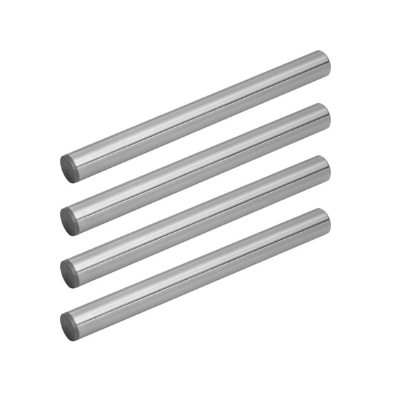 POWERTEC 4PK Hardened Steel Dowel Pins 3/8 inch x 4 inch | Heat Treated and Precisely Shaped for Accurate Alignment (71473)