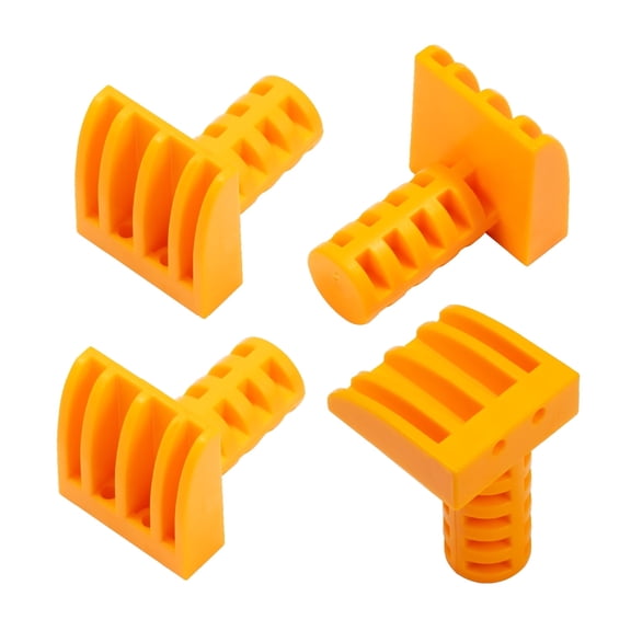 POWERTEC 4PK Low Profile Bench Dogs  Fits 3/4" Dog Holes for Workbenches, MFT Tables, and Portable Work Tables  Non-Marring Stock Stops for Woodworking (72284N)